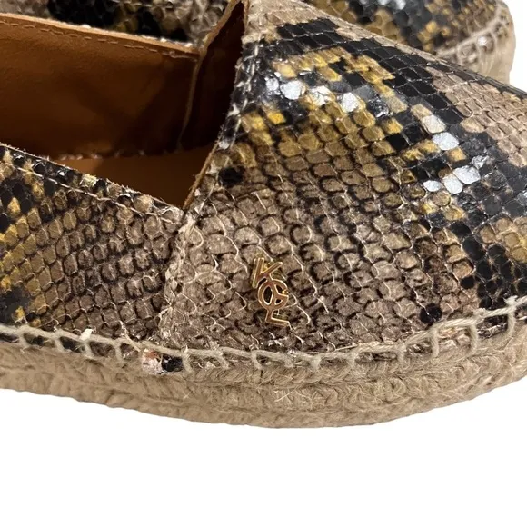 Kurt Geiger Morella Snake Print Platform Espadrille Shoes Size 38.5 (8)