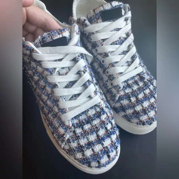 Kurt Geiger Women's London Eye Southbank Tweed Sneakers, Evil Eye Lace-Up Shoes