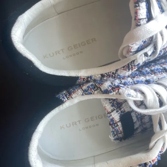 Kurt Geiger Women's London Eye Southbank Tweed Sneakers, Evil Eye Lace-Up Shoes