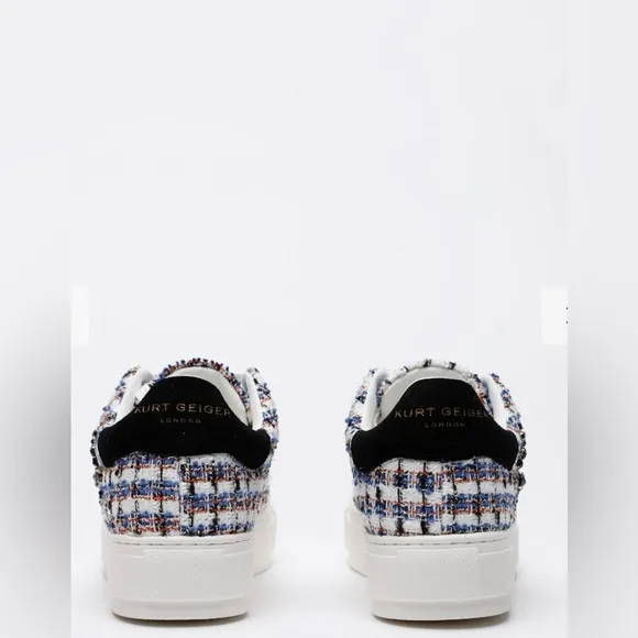 Kurt Geiger Women's London Eye Southbank Tweed Sneakers, Evil Eye Lace-Up Shoes