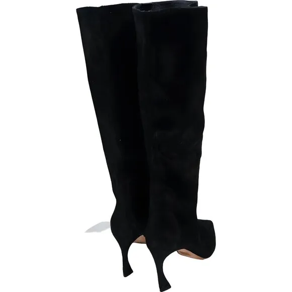 Kyra Pointed Toe Knee High Heeled Boots by Alexandre Birman EU 37