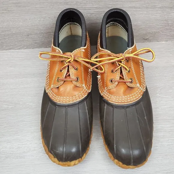 L. L. Bean vintage men's leather low bean boots