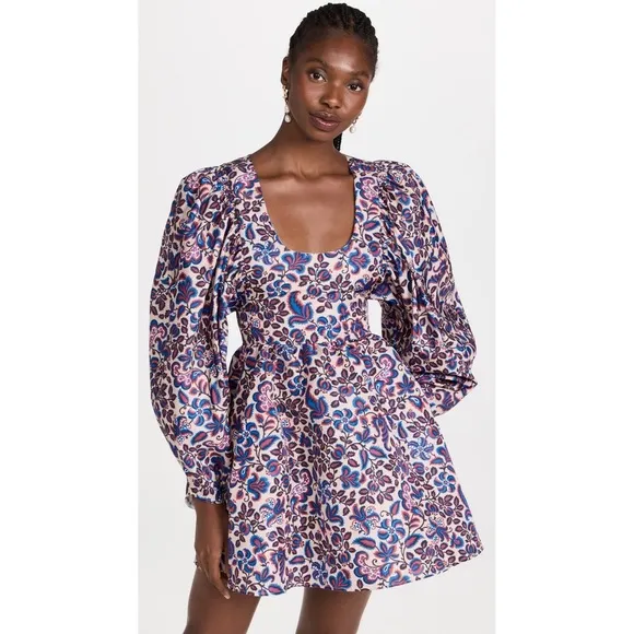 La DoubleJ Dolly Mini Dress in Ortica Floral