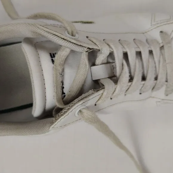 Lacoste Shoes Carnaby Evo Low Top Sneakers White Faux Leather Mens 7