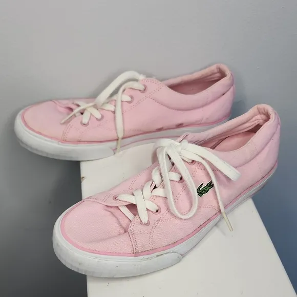 Lacoste Women's Pink Sneakers Size 7.5