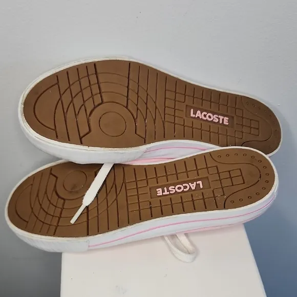 Lacoste Women's Pink Sneakers Size 7.5