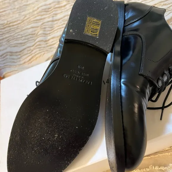 Lafayette 148 Black Oxford shoes in size 37.5 ( us 7 1/2 )