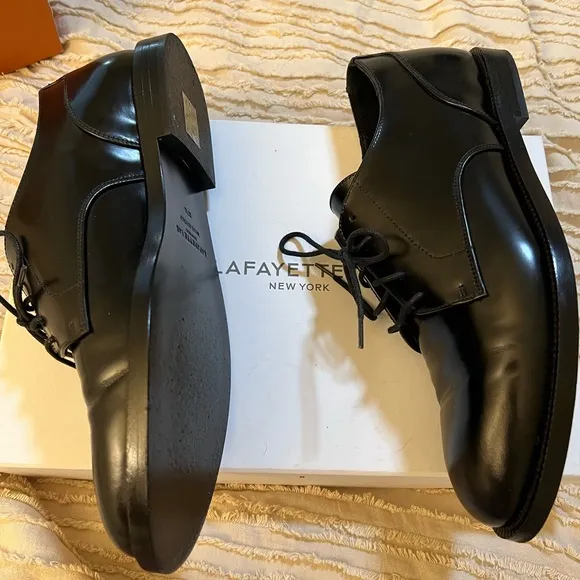 Lafayette 148 Black Oxford shoes in size 37.5 ( us 7 1/2 )