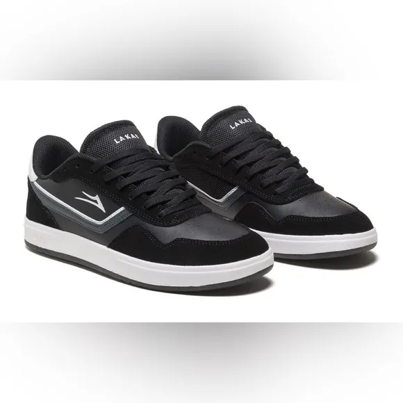 Lakai Terrace MS4230130B00 Mens Black Suede Skate Sneakers Shoes 8.5 NIB
