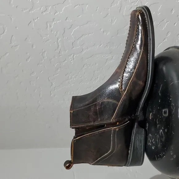 LAMASINI BOOTS, BROWN SHOES SIZE 28 1/2 US10 MADE IN MEXICO CHUKKA BOOTS