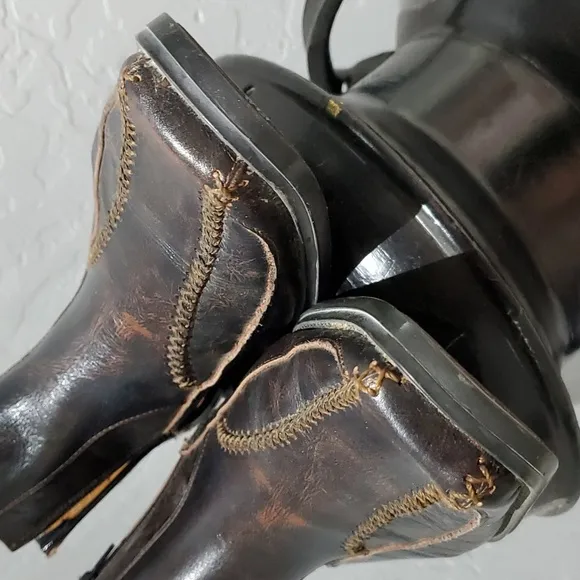 LAMASINI BOOTS, BROWN SHOES SIZE 28 1/2 US10 MADE IN MEXICO CHUKKA BOOTS