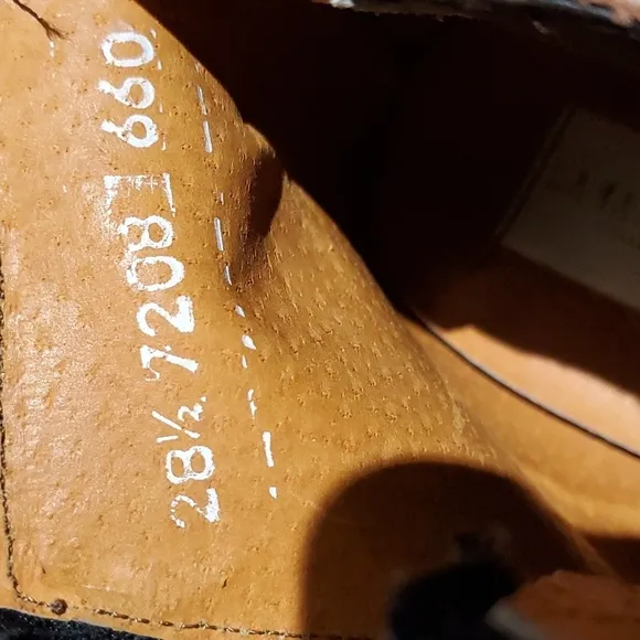 LAMASINI BOOTS, BROWN SHOES SIZE 28 1/2 US10 MADE IN MEXICO CHUKKA BOOTS
