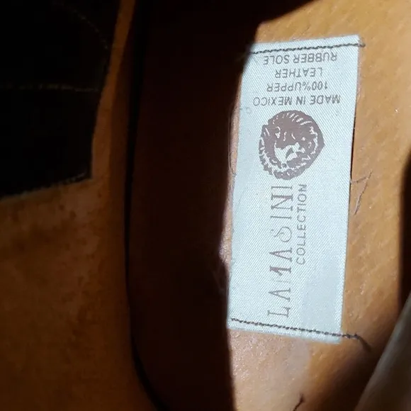 LAMASINI BOOTS, BROWN SHOES SIZE 28 1/2 US10 MADE IN MEXICO CHUKKA BOOTS