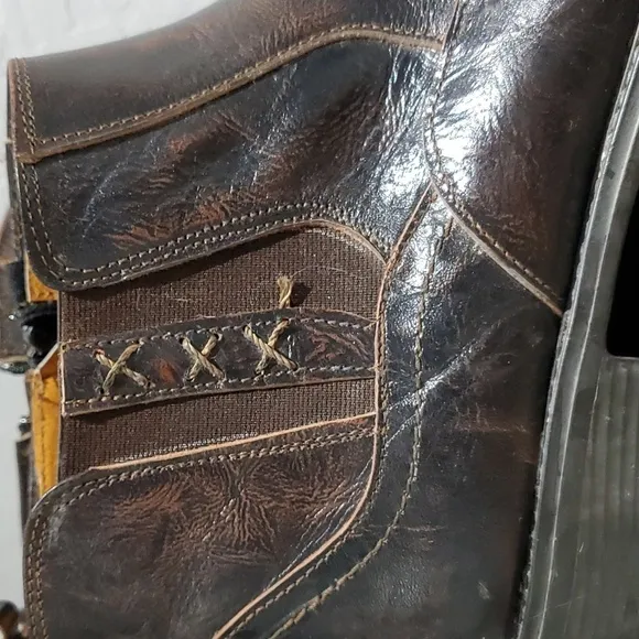 LAMASINI BOOTS, BROWN SHOES SIZE 28 1/2 US10 MADE IN MEXICO CHUKKA BOOTS