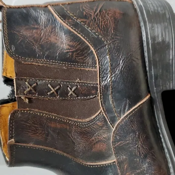 LAMASINI BOOTS, BROWN SHOES SIZE 28 1/2 US10 MADE IN MEXICO CHUKKA BOOTS