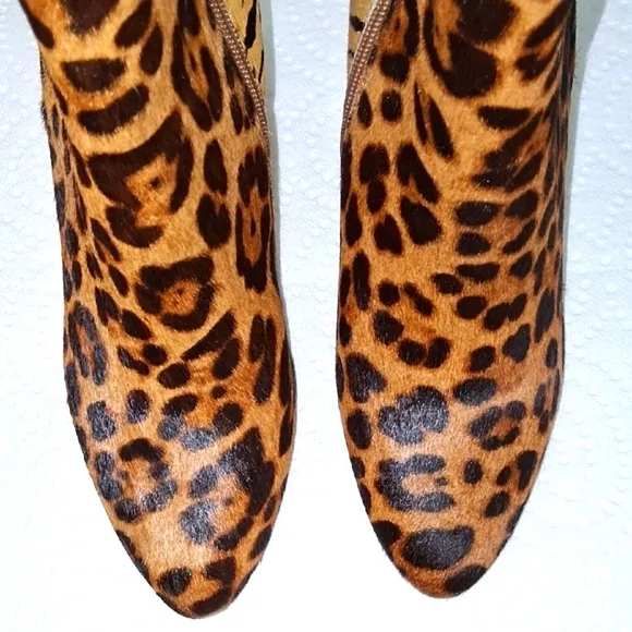 Leopard Print Ankle Boots