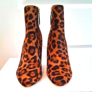 Leopard Print Ankle Boots
