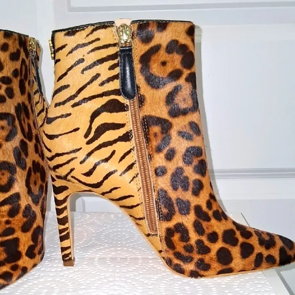 Leopard Print Ankle Boots