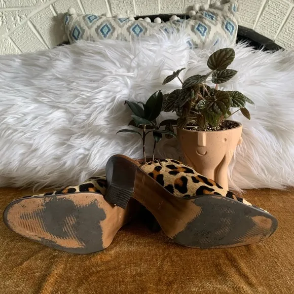 Leopard Print Mule Heels