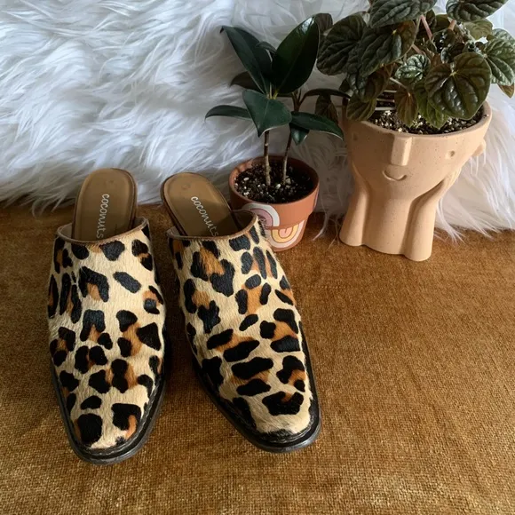 Leopard Print Mule Heels
