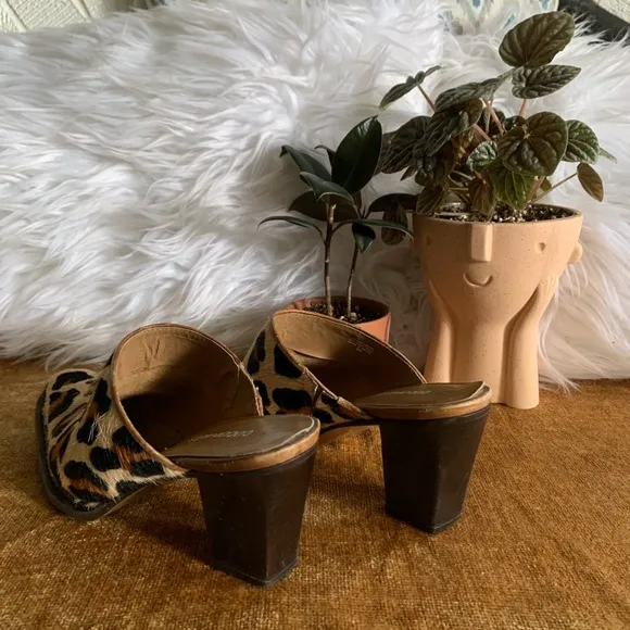 Leopard Print Mule Heels
