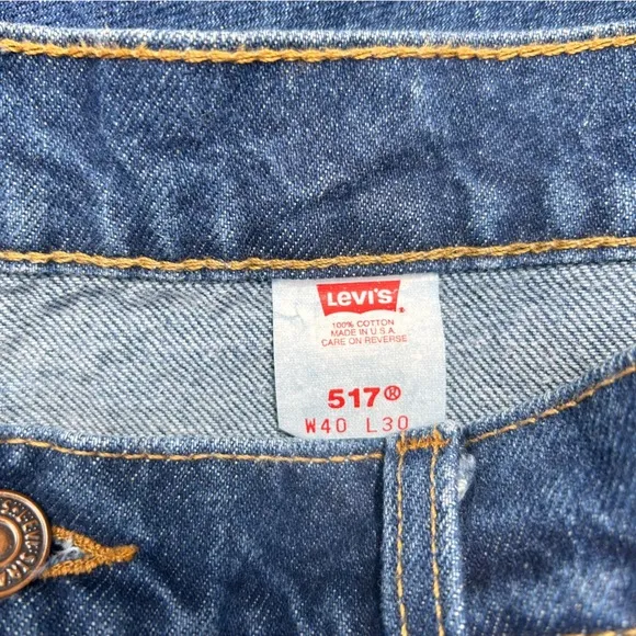 Levi's 517 Orange Tab 90s Jeans 40 Vintage Made In USA.