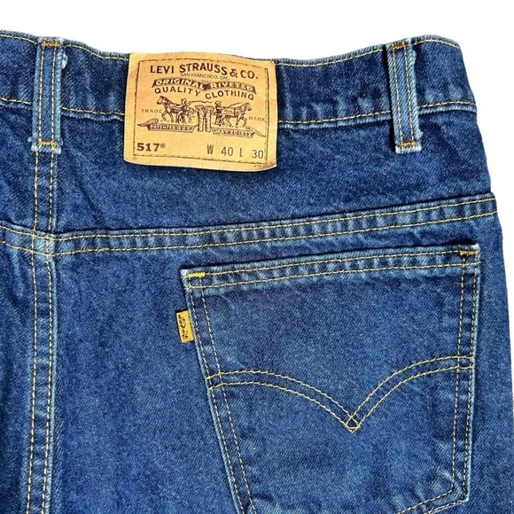 Levi's 517 Orange Tab 90s Jeans 40 Vintage Made In USA.