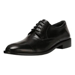 LIBERTYZENO Men's Black  Lace-Up Shoes