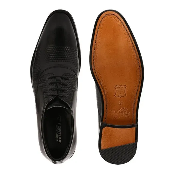 LIBERTYZENO Men's Black  Lace-Up Shoes