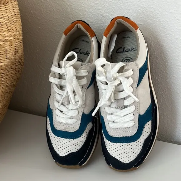 LIKE-NEW Clark’s Craft Run Tor Colorblock Sneakers Lace Shoes