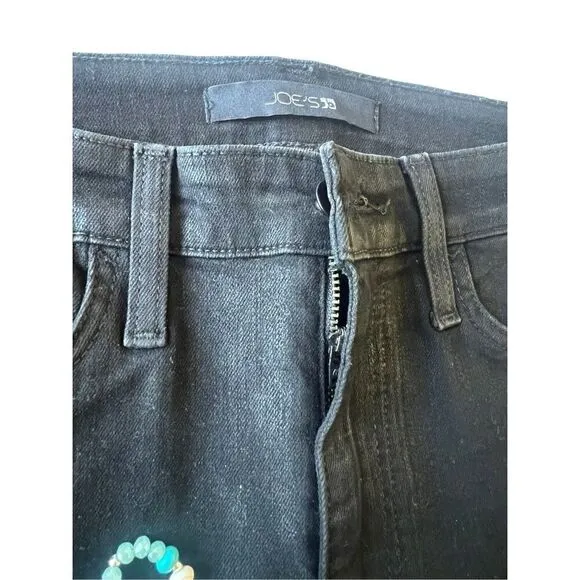 Like New! Joe’s Black Denim Coated Skinny Jeans Size 27