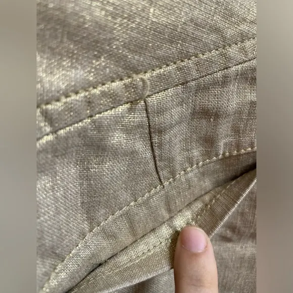 Lilly Pulitzer ‘The Callahan’ 5” Linen Shorts in Golden Bronze | NWOT