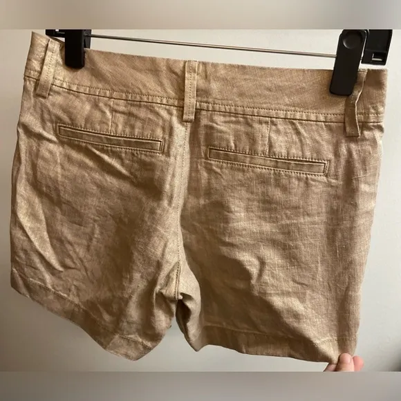 Lilly Pulitzer ‘The Callahan’ 5” Linen Shorts in Golden Bronze | NWOT