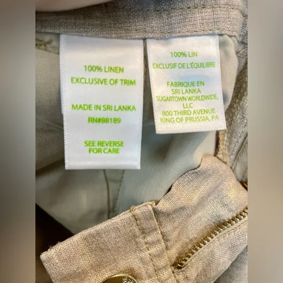 Lilly Pulitzer ‘The Callahan’ 5” Linen Shorts in Golden Bronze | NWOT