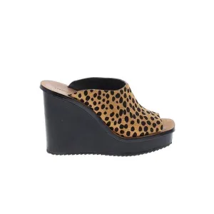 Loeffler Randall &quot;Ponyhair&quot; Animal Print Wedged Platform Heel Size 9