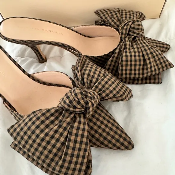 Loeffler Randall Brown Bow Mules