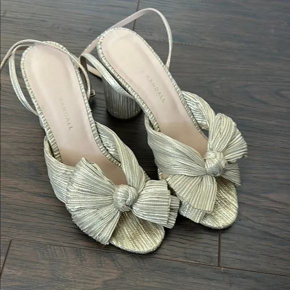 Loeffler Randall Gold Women's Heeled Sandals
