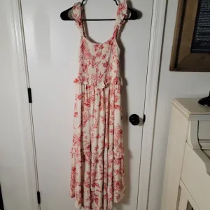 Lost   Wander Paradise Song Maxi Dress | Artisan Red Dress | Boho Cottagecore Sm