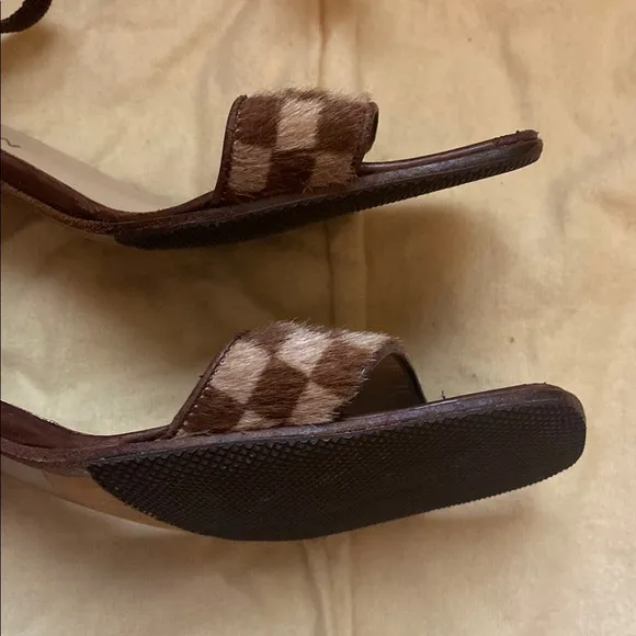 Louis Vuitton Brown damier ebene sandal