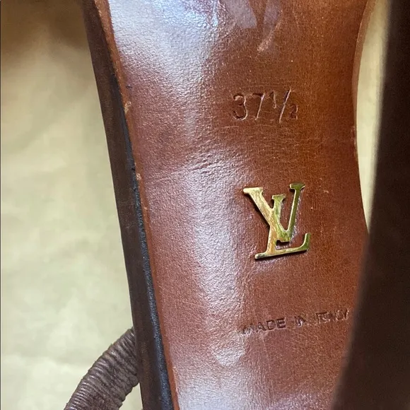 Louis Vuitton Brown damier ebene sandal