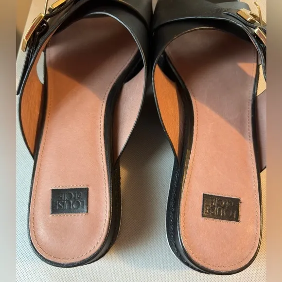 Louise et Cie Cassia platform sandals in black. Size 11 M width.