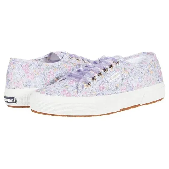 💕LOVESHACKFANCY x SUPERGA💕 Classic Sneaker ~ Lavender Blooms Floral US 8.5 NWT