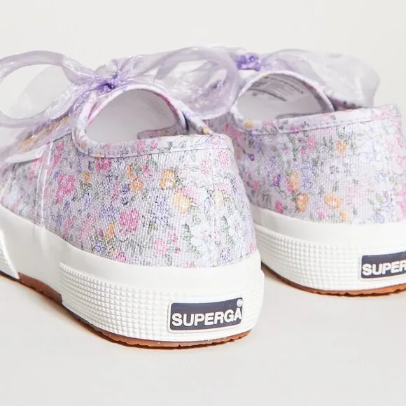 💕LOVESHACKFANCY x SUPERGA💕 Classic Sneaker ~ Lavender Blooms Floral US 8.5 NWT