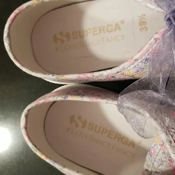 💕LOVESHACKFANCY x SUPERGA💕 Classic Sneaker ~ Lavender Blooms Floral US 8.5 NWT