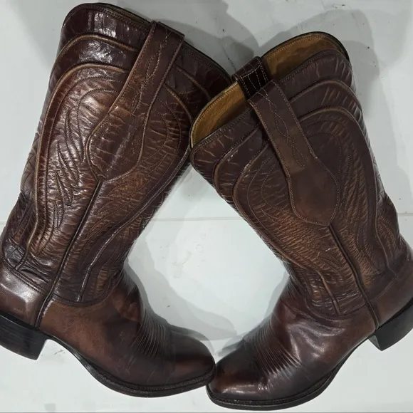 Lucchese SAN ANTONIO 6.5C Seville/Gavin NO CRACKS! Vintage Cowboy/Western Boots