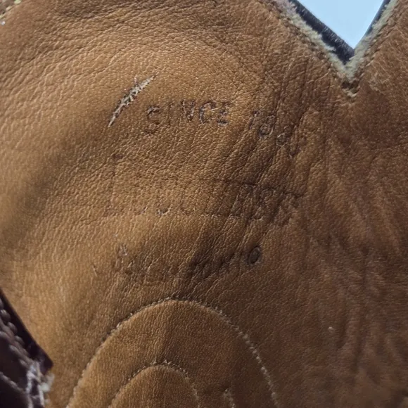 Lucchese SAN ANTONIO 6.5C Seville/Gavin NO CRACKS! Vintage Cowboy/Western Boots