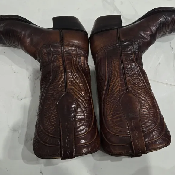 Lucchese SAN ANTONIO 6.5C Seville/Gavin NO CRACKS! Vintage Cowboy/Western Boots