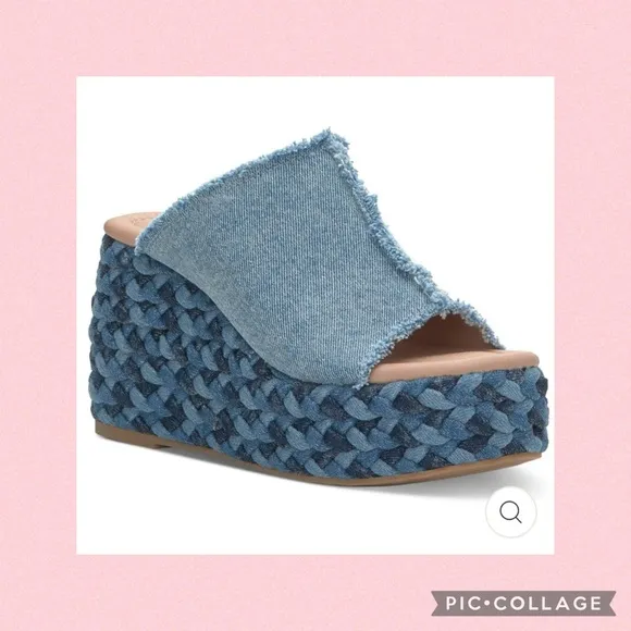 💙Lucky Brand Frayed Platform Sandals💙