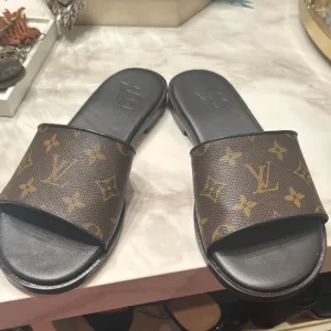 Luxury Brown Slide Sandals