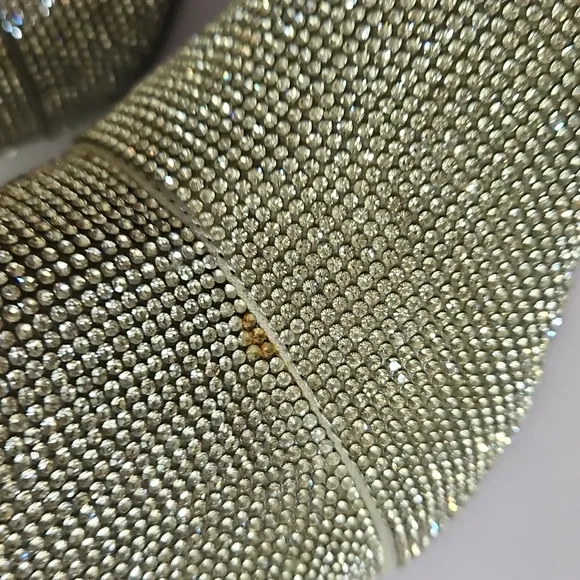 Madden Girl Flex-R Silver Rhinestone Women's Boots Size 6.5